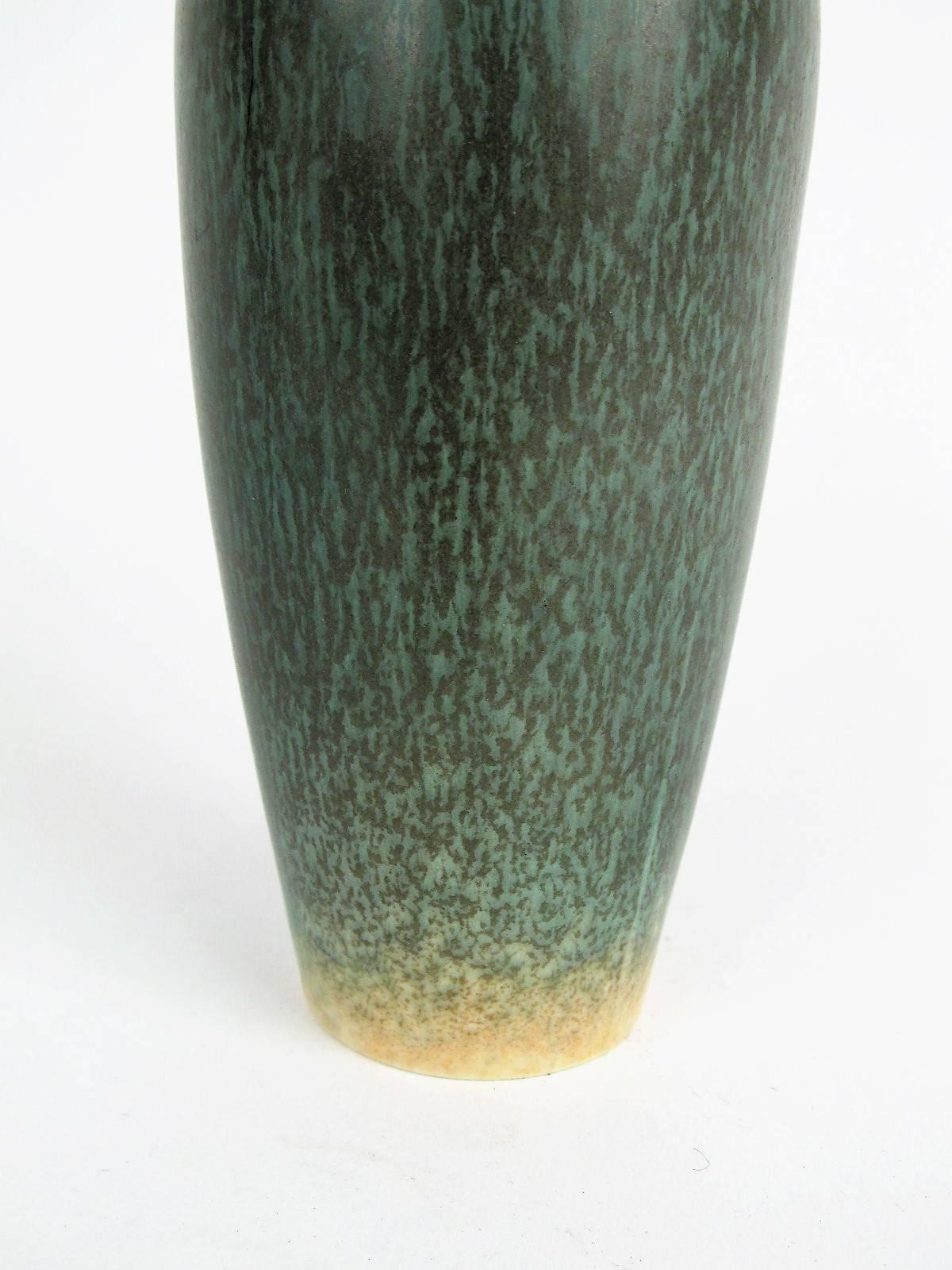 Swedish Rorstrand Studio Pottery Vase by Gunnar Nylund For Sale