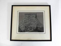 "Straw Thatching" 1971 Aquatint Etching by Tanaka Ryohei