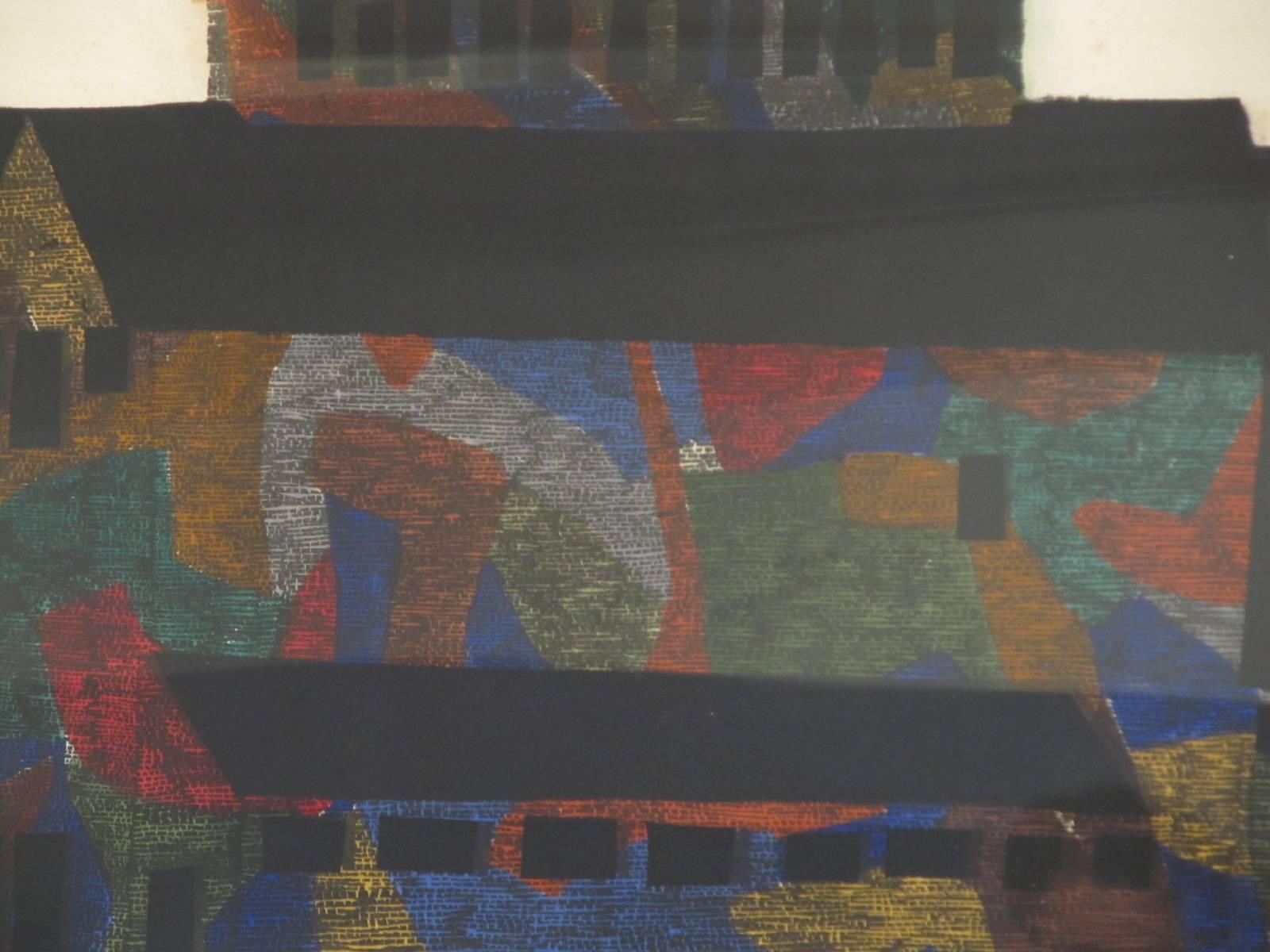 Paper Large Polychrome Architecture Screenprint 
