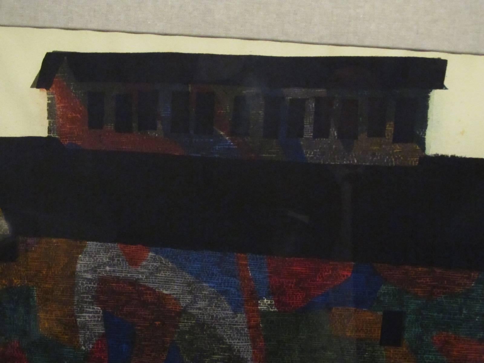 Large Polychrome Architecture Screenprint 