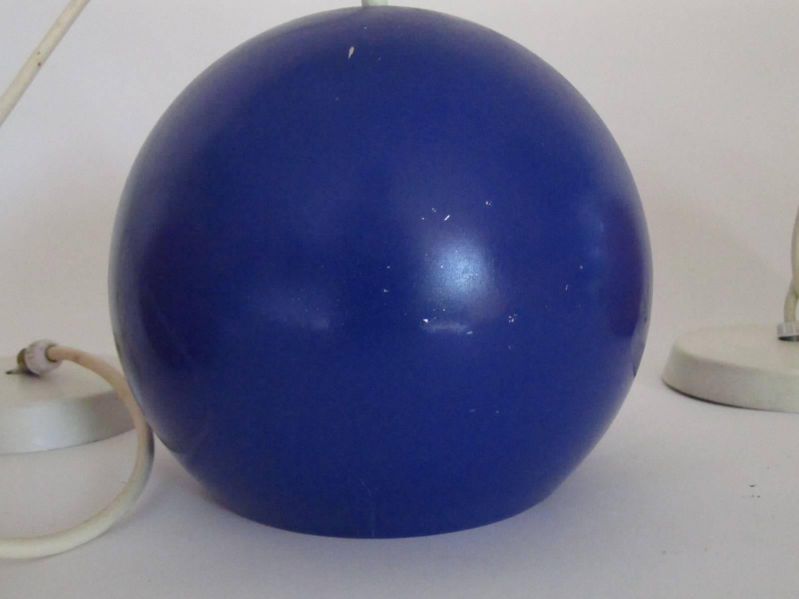 Danish Set of Three Verner Panton Globe Pendant Lamps For Sale