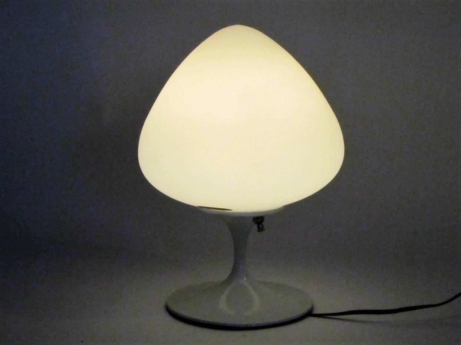 Painted Mid-Century Modern Laurel Acorn Lamp