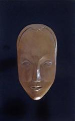 Art Deco Signed and Dated Bas Relief Bronze Mask