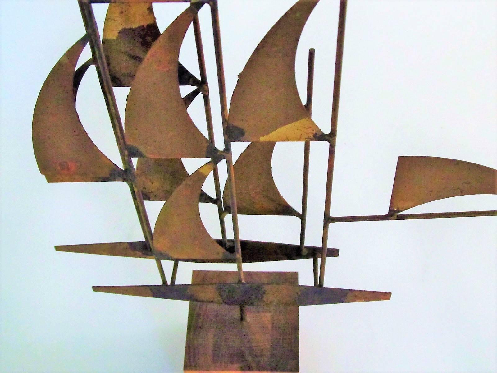 Abstract Mid-Century Table Sculpture by William Bowie In Good Condition In Papaikou, HI