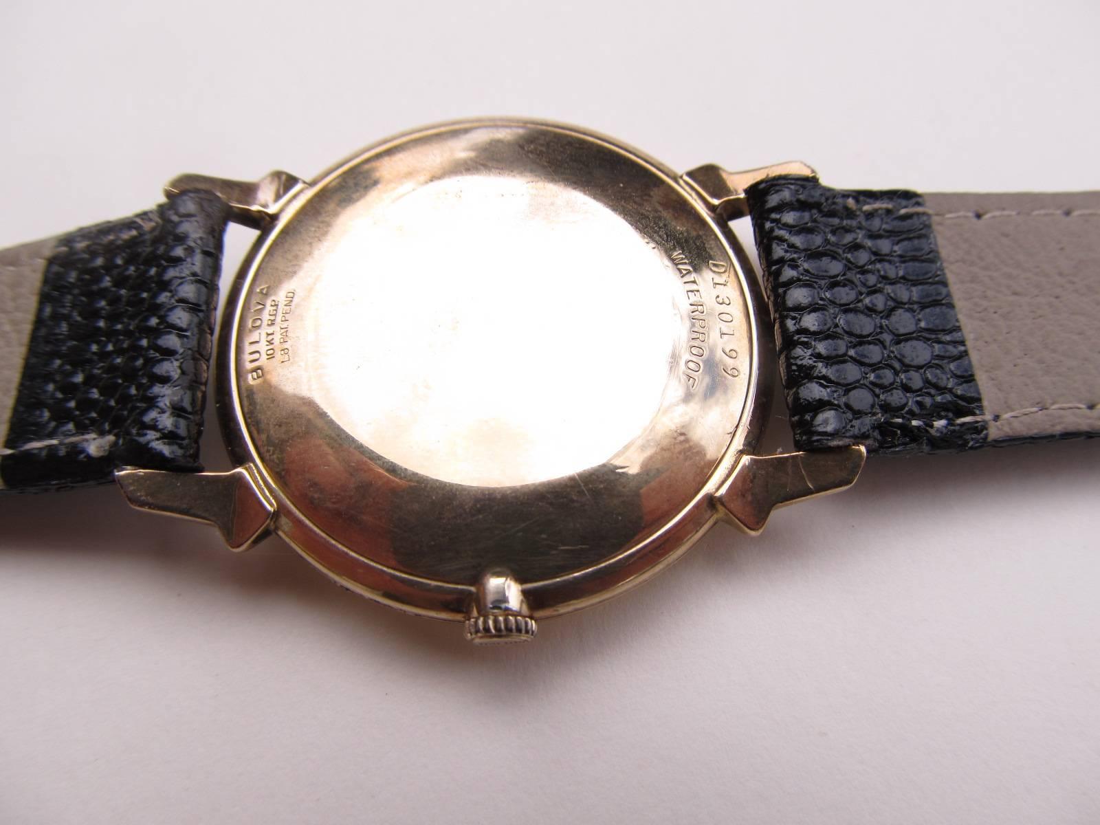 Mid-20th Century 23 Jewel Bulova Men's Watch, 1958