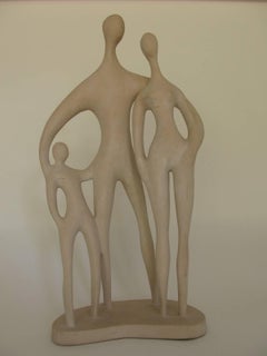 Biomorphic Modern Family Sculpture by Renard for Austin Productions, 1979