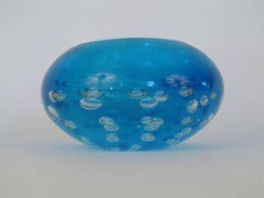 Murano Glass Geode Bowl with Controlled Air Bubbles