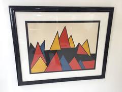 Alexander Calder "Mountain Peaks" Lithograph Signed and Numbered in Pencil