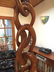 Exceptional Hanging Studio Interlocking Sculpture by Robert "Bob" Agnew