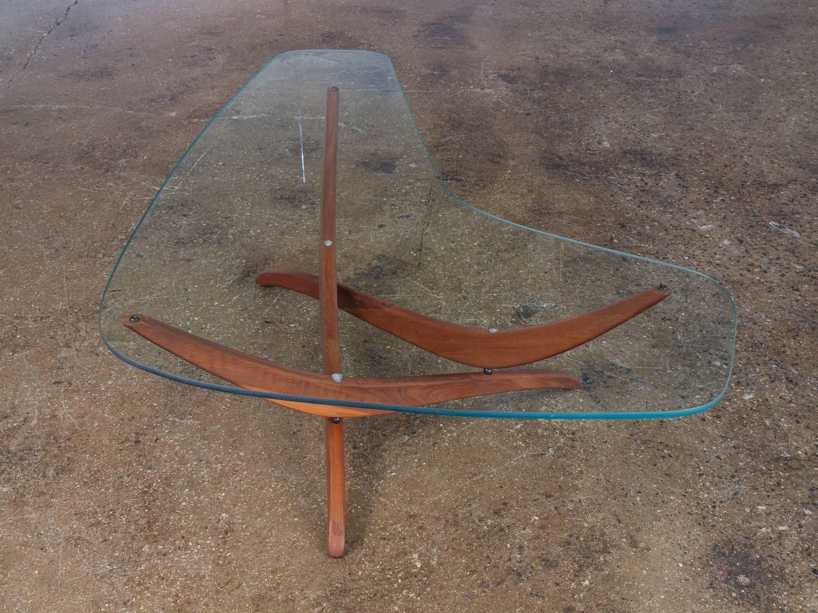 Mid-Century Modern Sculptural Coffee Table by Forest Wilson