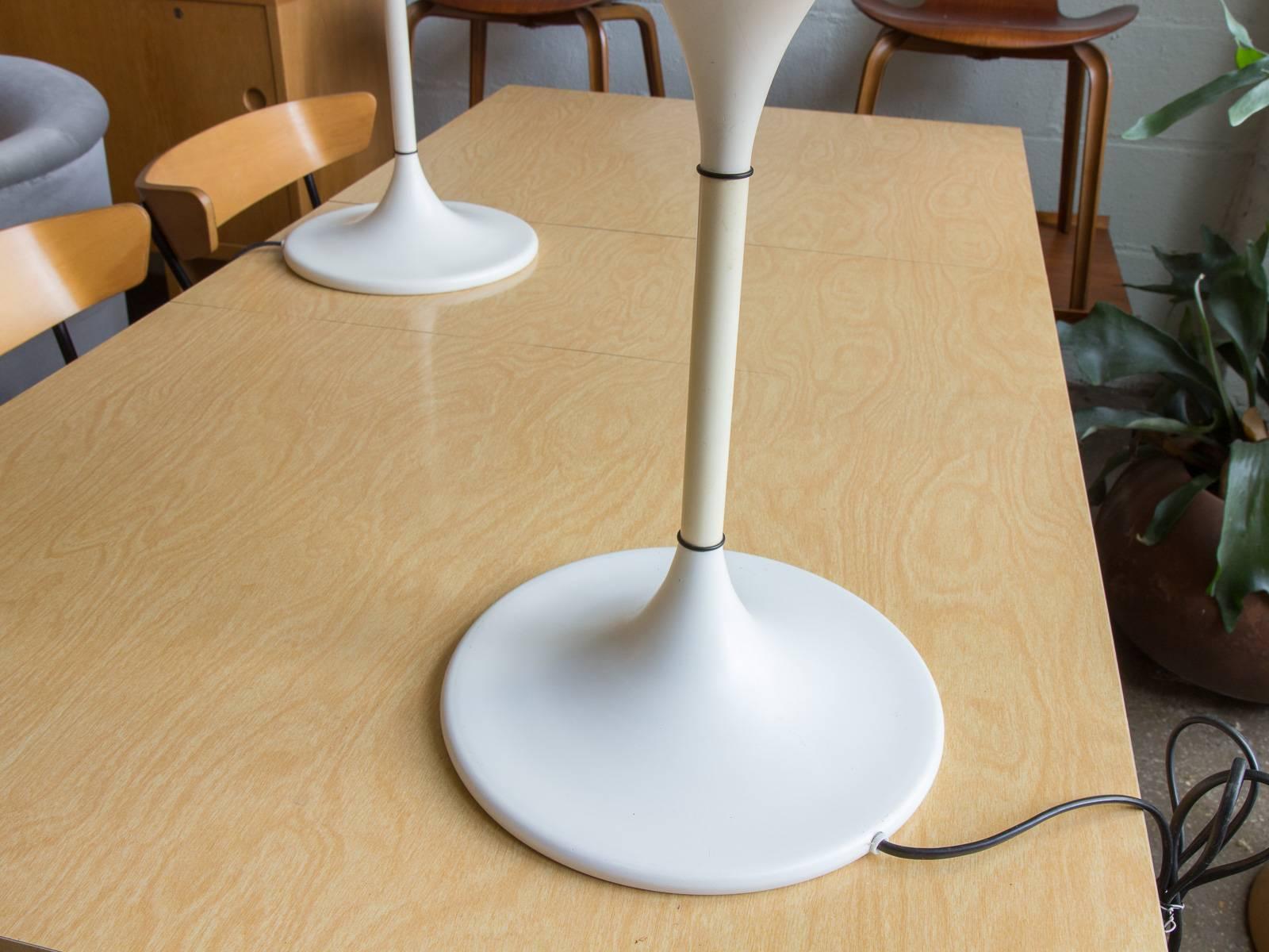Danish Space Age Fog & Mørup Table Lamps, Pair 
