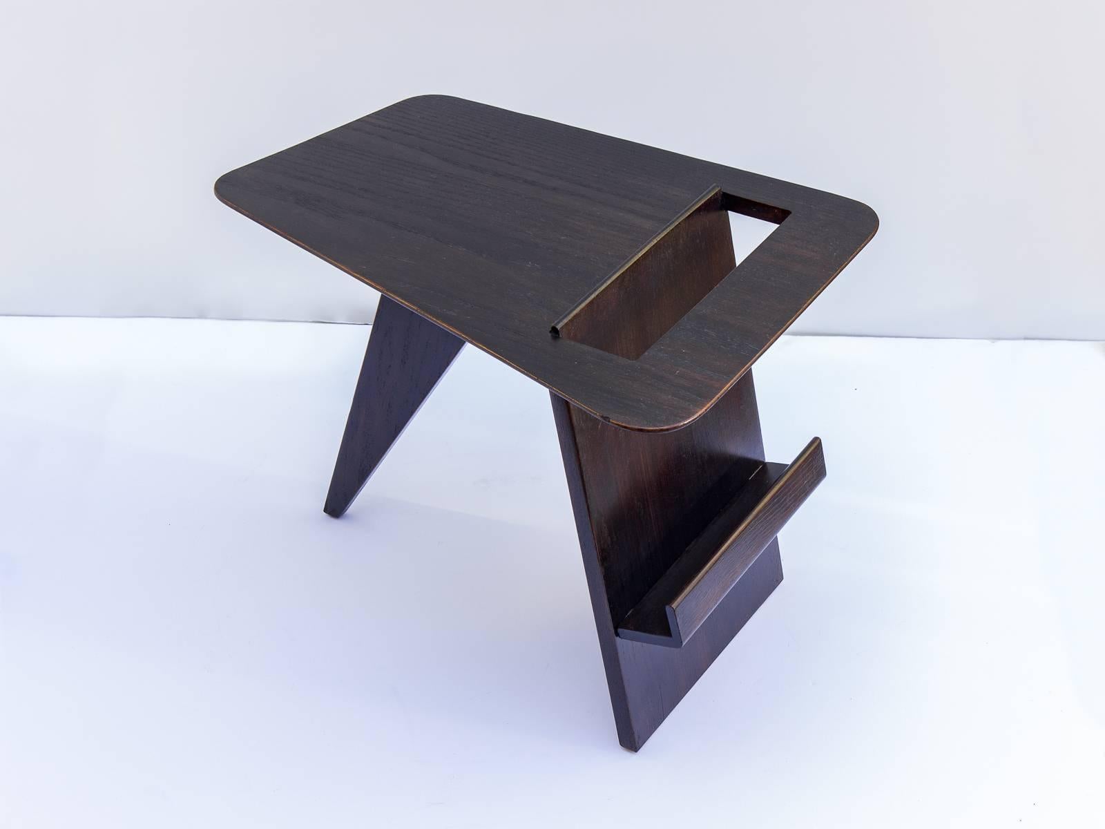 Ebonized Jens Risom Magazine Table T.359 1