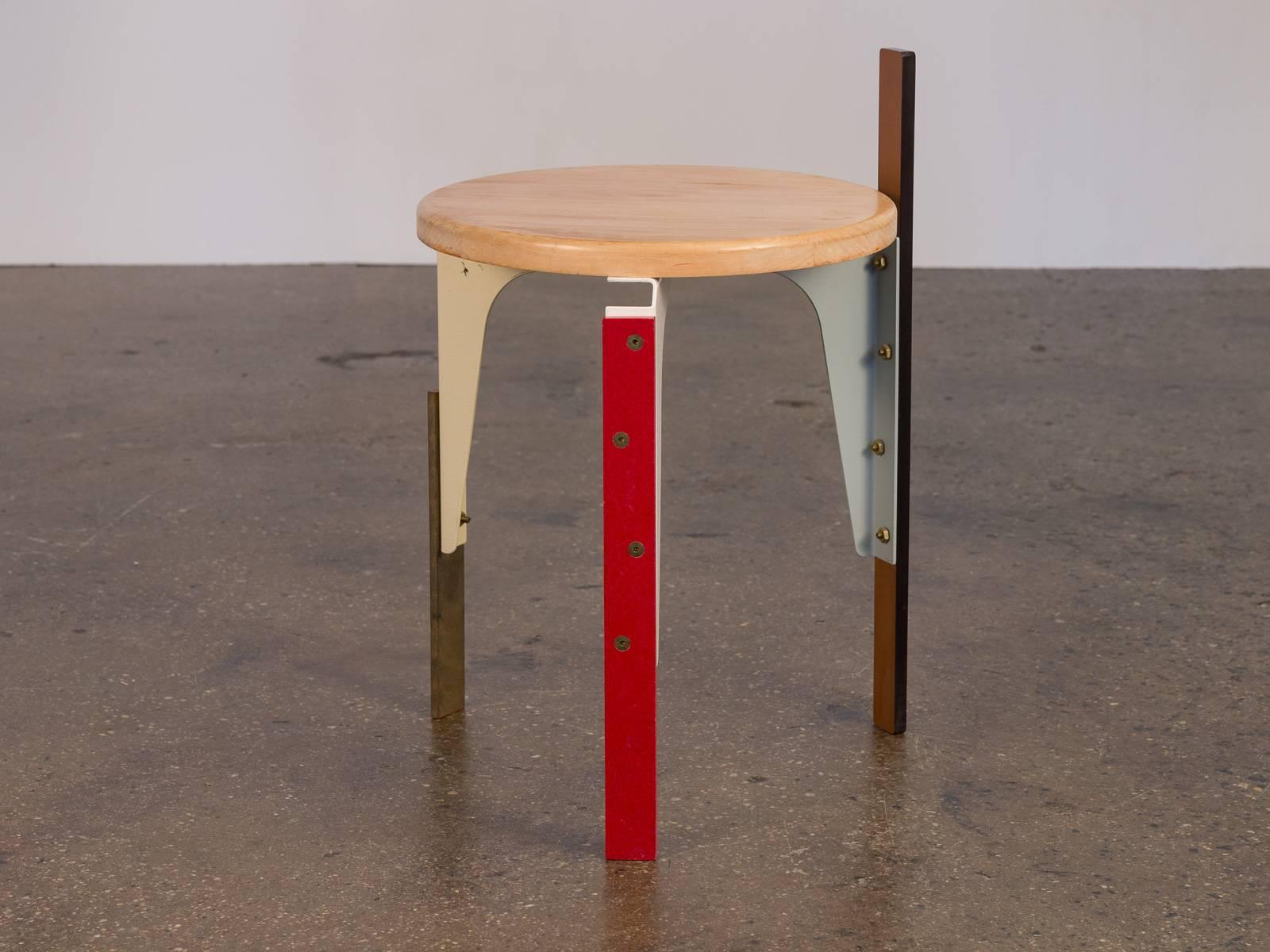 One-of-a-kind stool from New York City design collective Rich Brilliant Willing. A eye-catching piece of functional art.

 