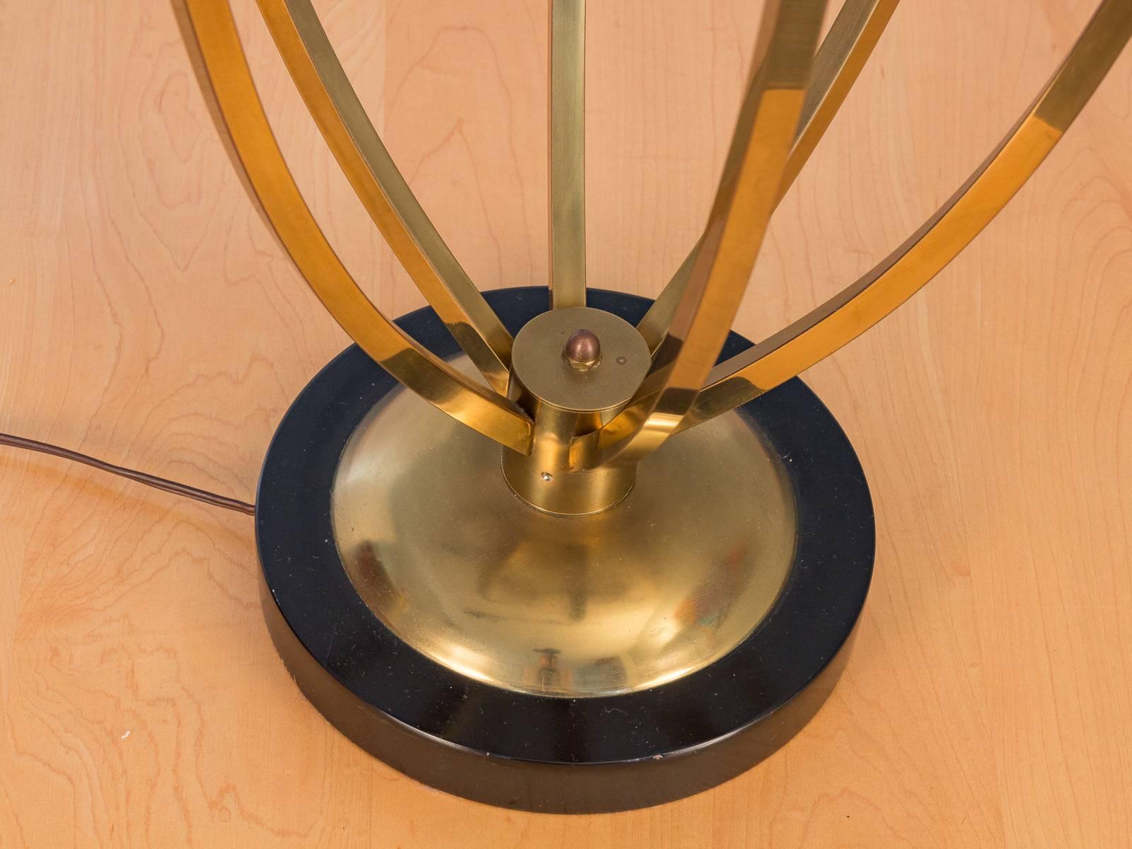 Brass and Capiz Shell Table Lamp 1