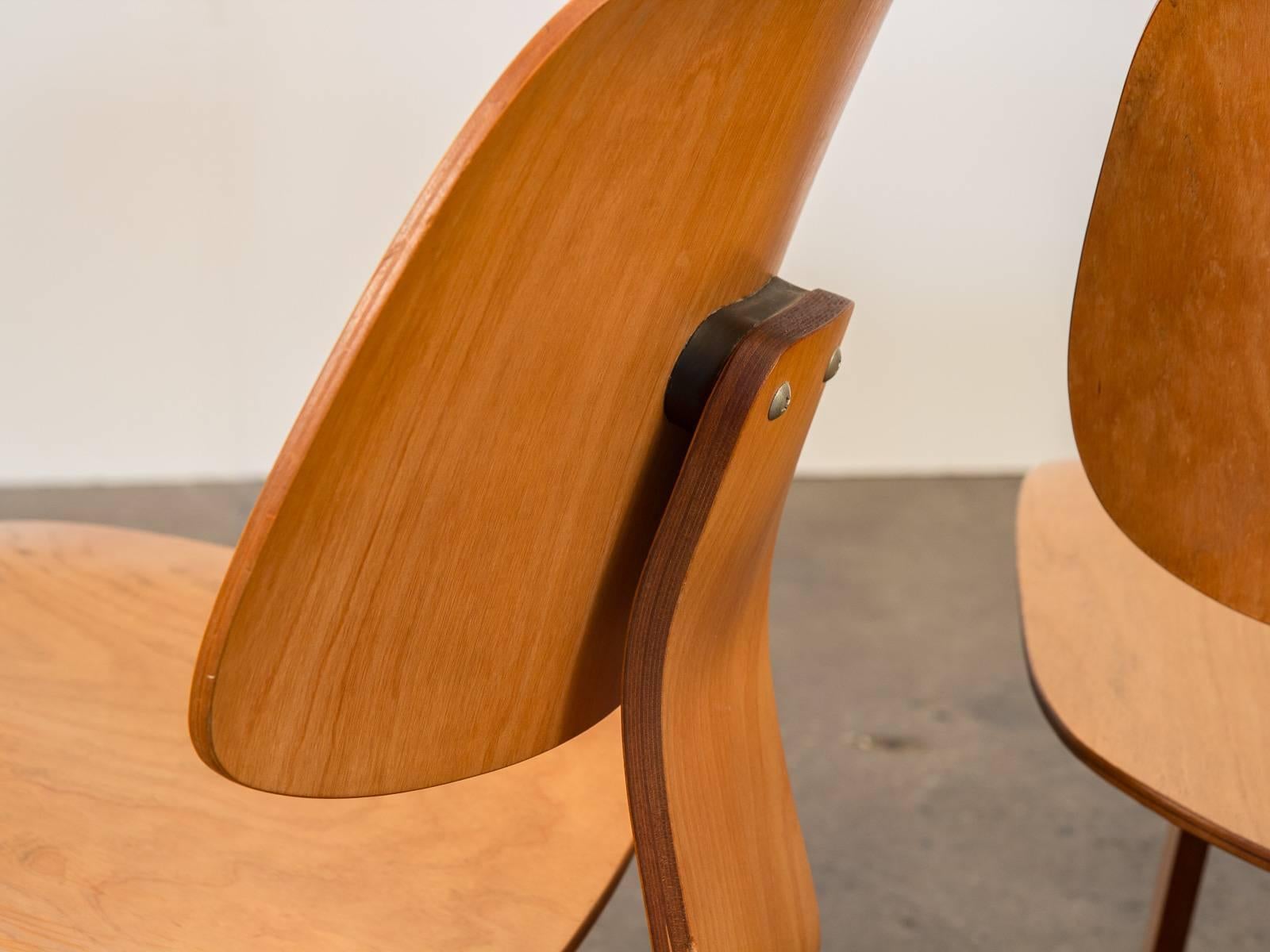 Mid-20th Century Eames LCW Lounge Chairs for Herman Miller