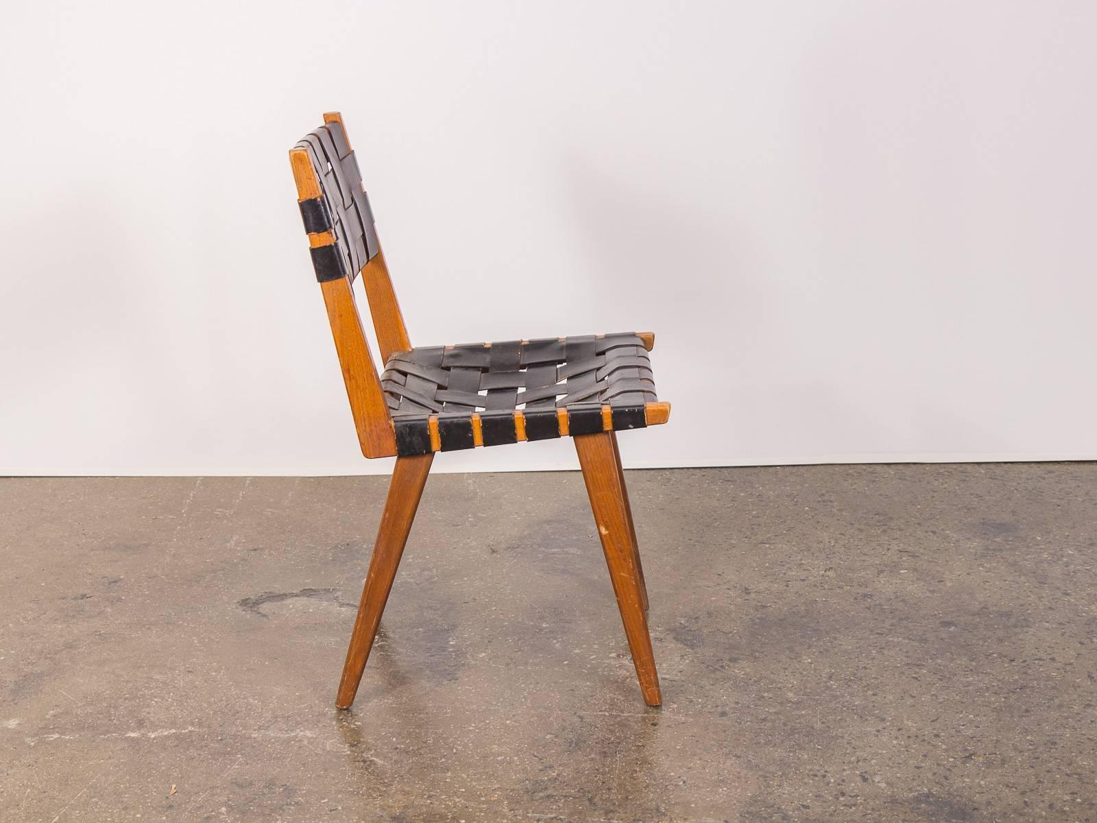 woven leather chair