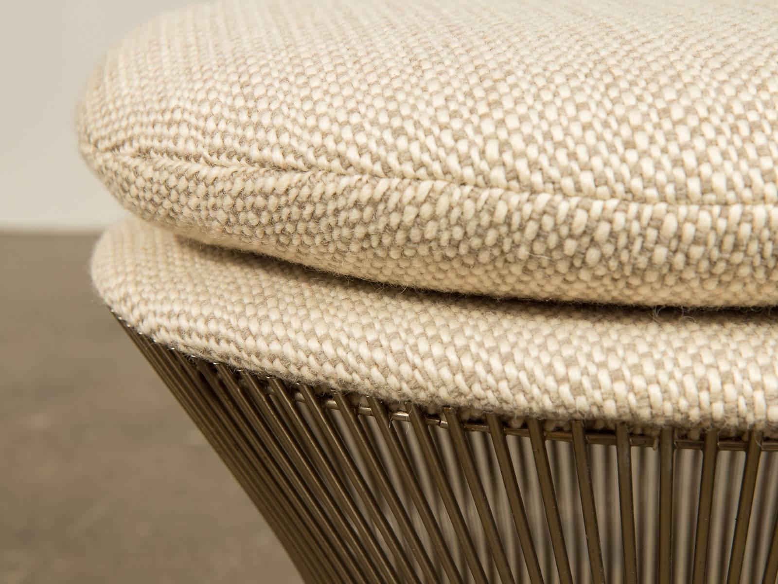 Warren Platner für Knoll Drahthocker (Stahl) im Angebot