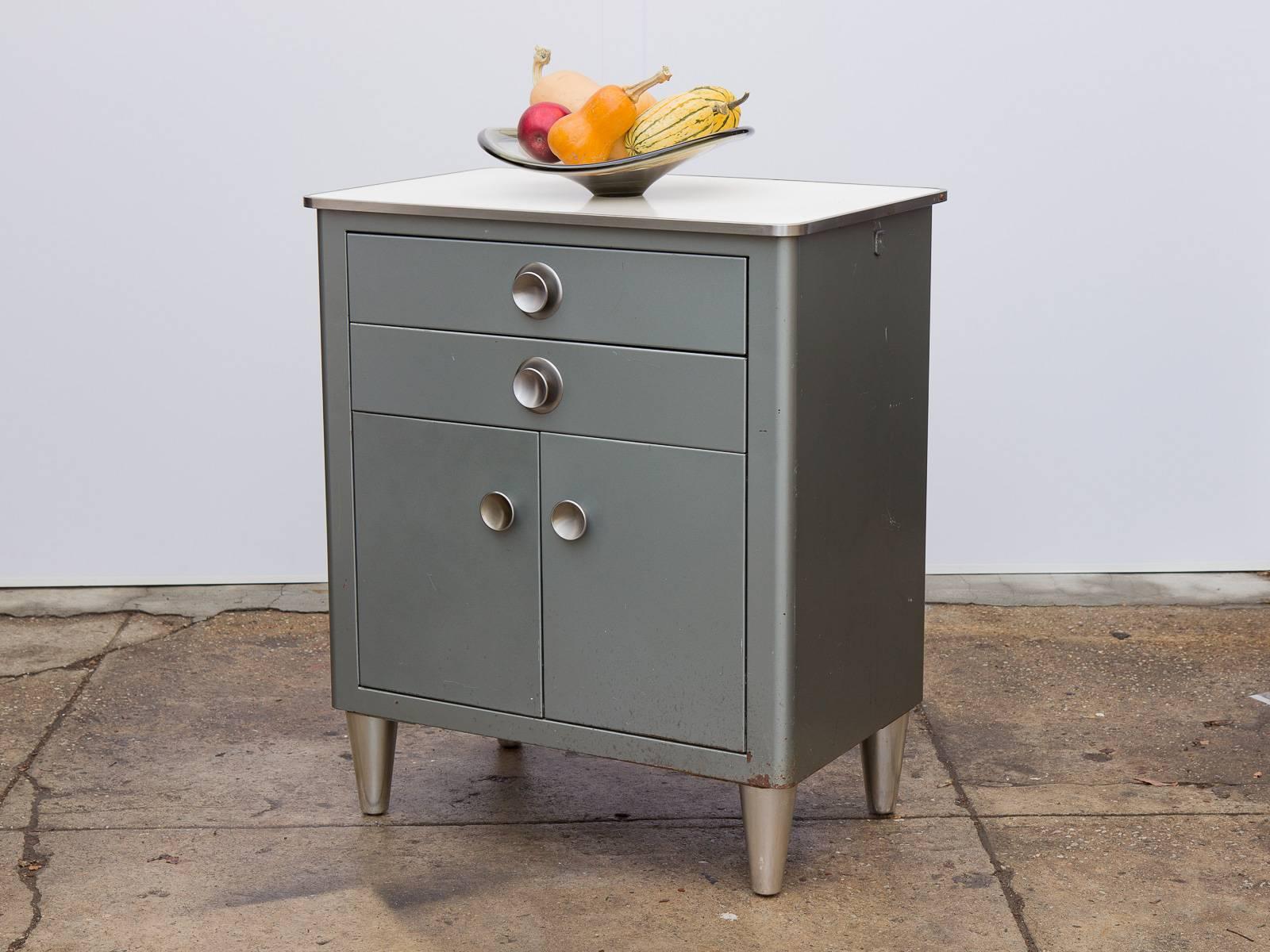 Mid-20th Century Small Modern Industrial Storage Cabinet
