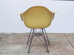 Eames Molded Fiberglass Armchair in Lemon Yellow