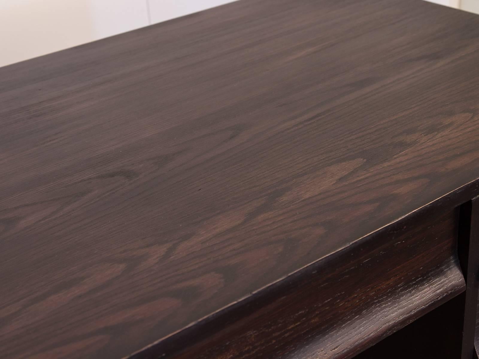 Ebonized Oak Desk for Vanleigh In Excellent Condition In Brooklyn, NY