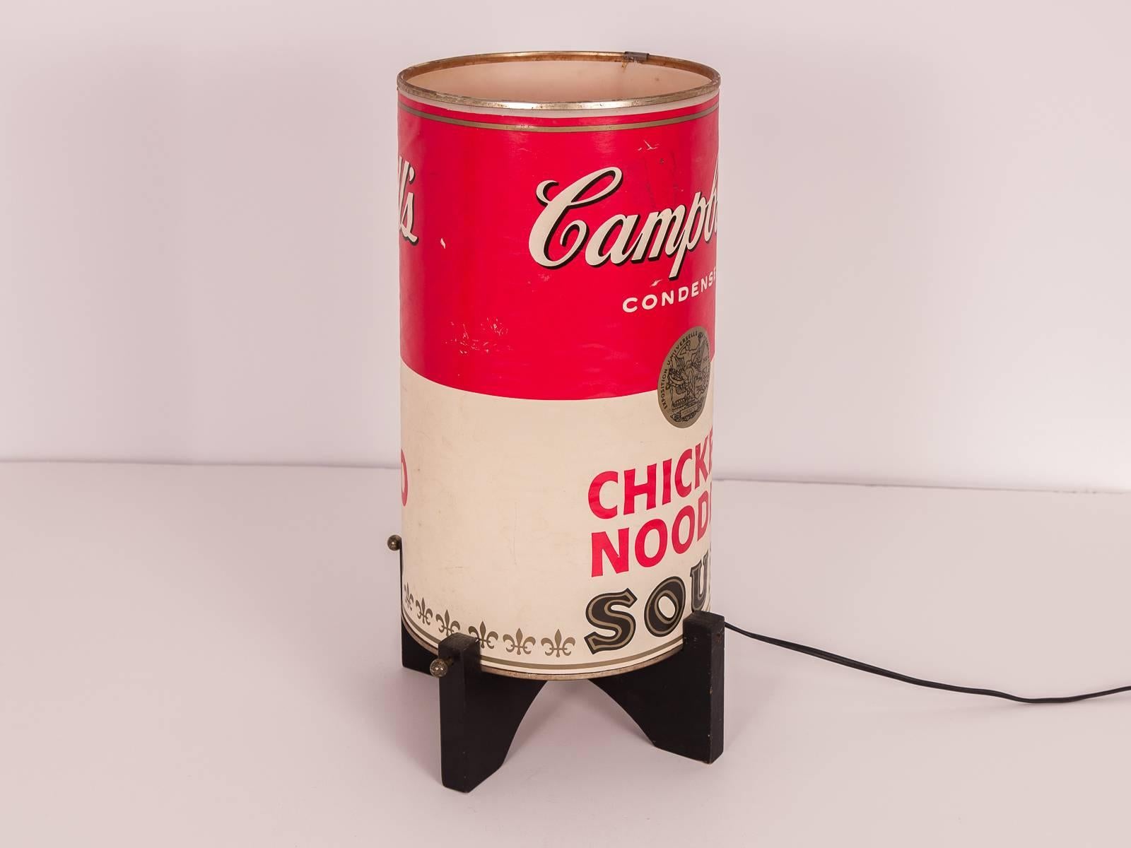 campbells soup lamp