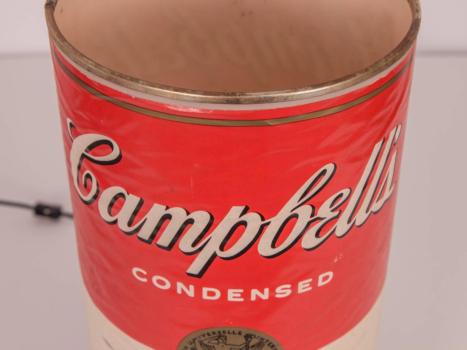 campbell's soup lamp