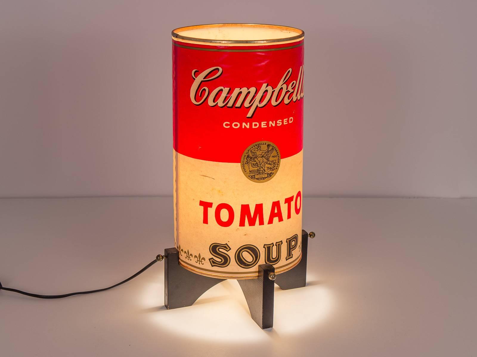 Campbell's Soup Can Table Lamp In Good Condition In Brooklyn, NY