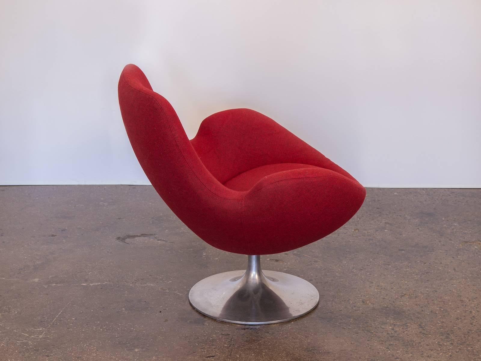 red swivel chairs