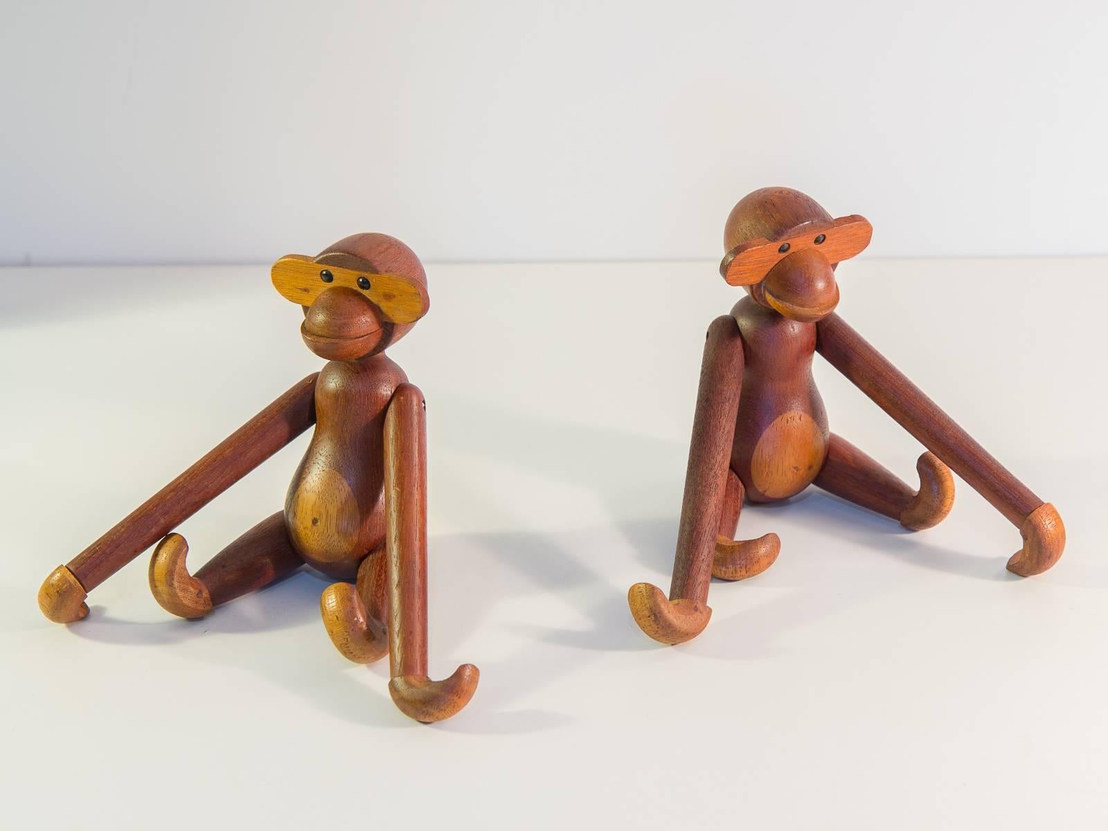 Mid-20th Century Kay Bojesen Wooden Monkeys