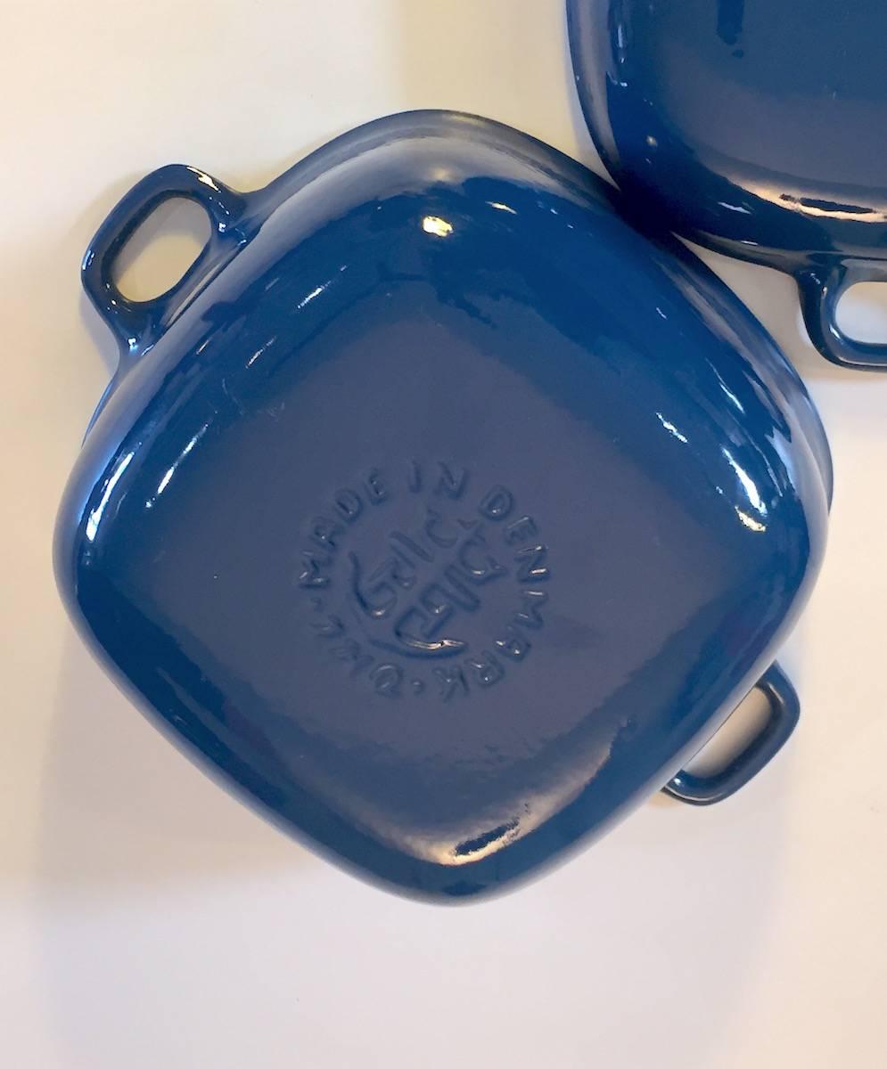 Mid-20th Century Enameled Blue Dutch Oven by Jens Quistgaard