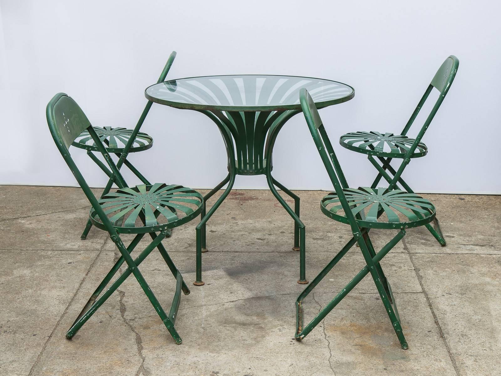 Mid-Century Modern Francois Carre Style Garden Set