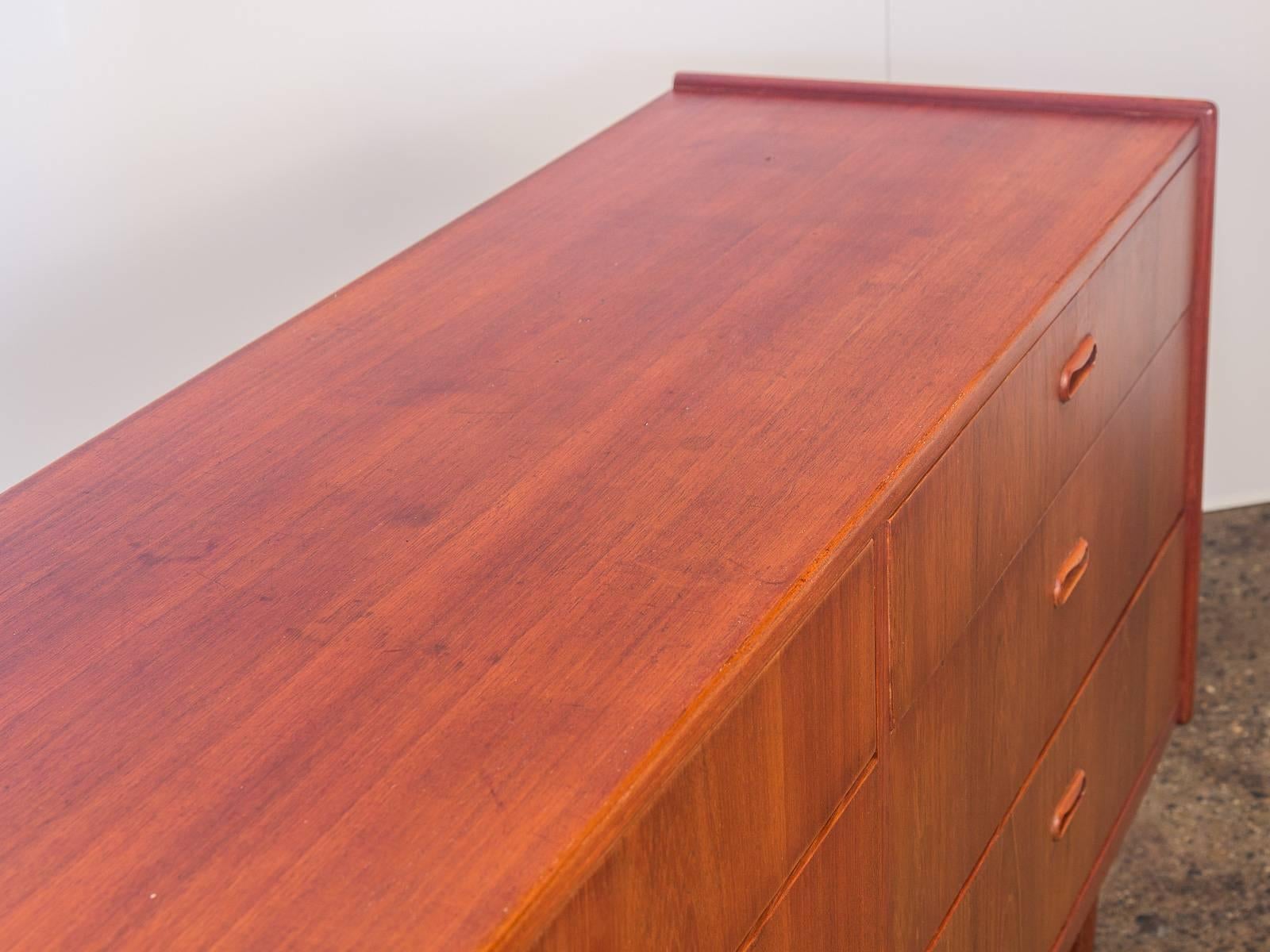 Danish Modern Teak Double Dresser 1