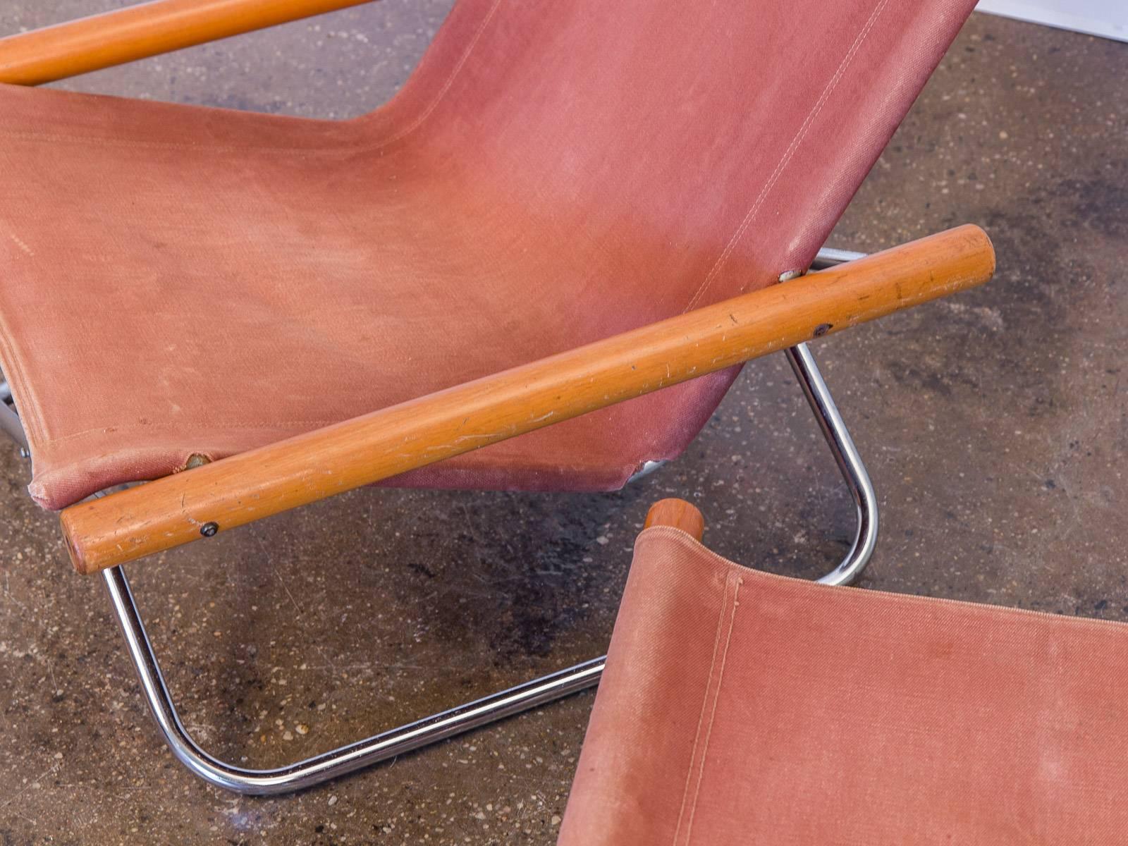 NY Sling Chair and Footstool by Takeshi Nii 3