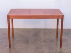 Small Danish Modern Teak Table with Leaf