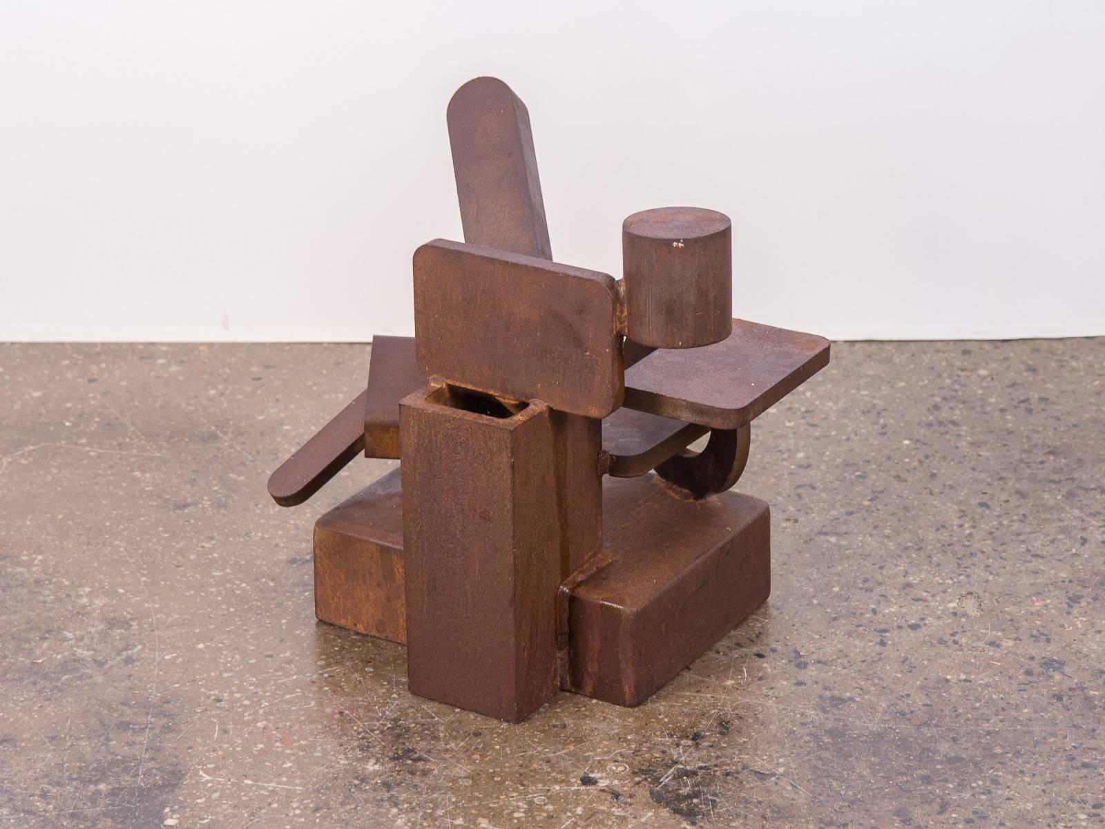 1970s Abstract Geometric Floor Sculpture In Excellent Condition In Brooklyn, NY