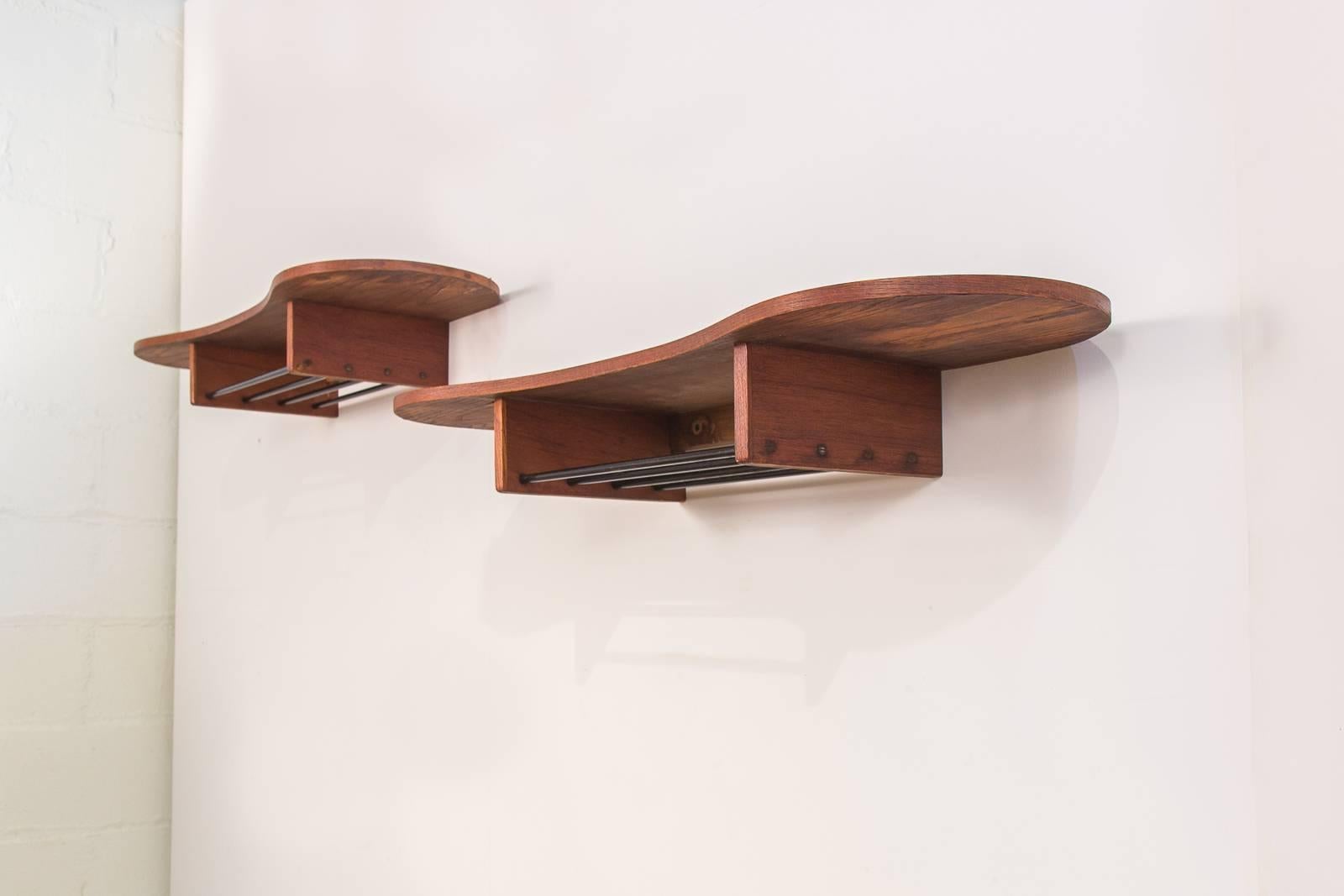 Danish Modern Floating Display Shelves 3