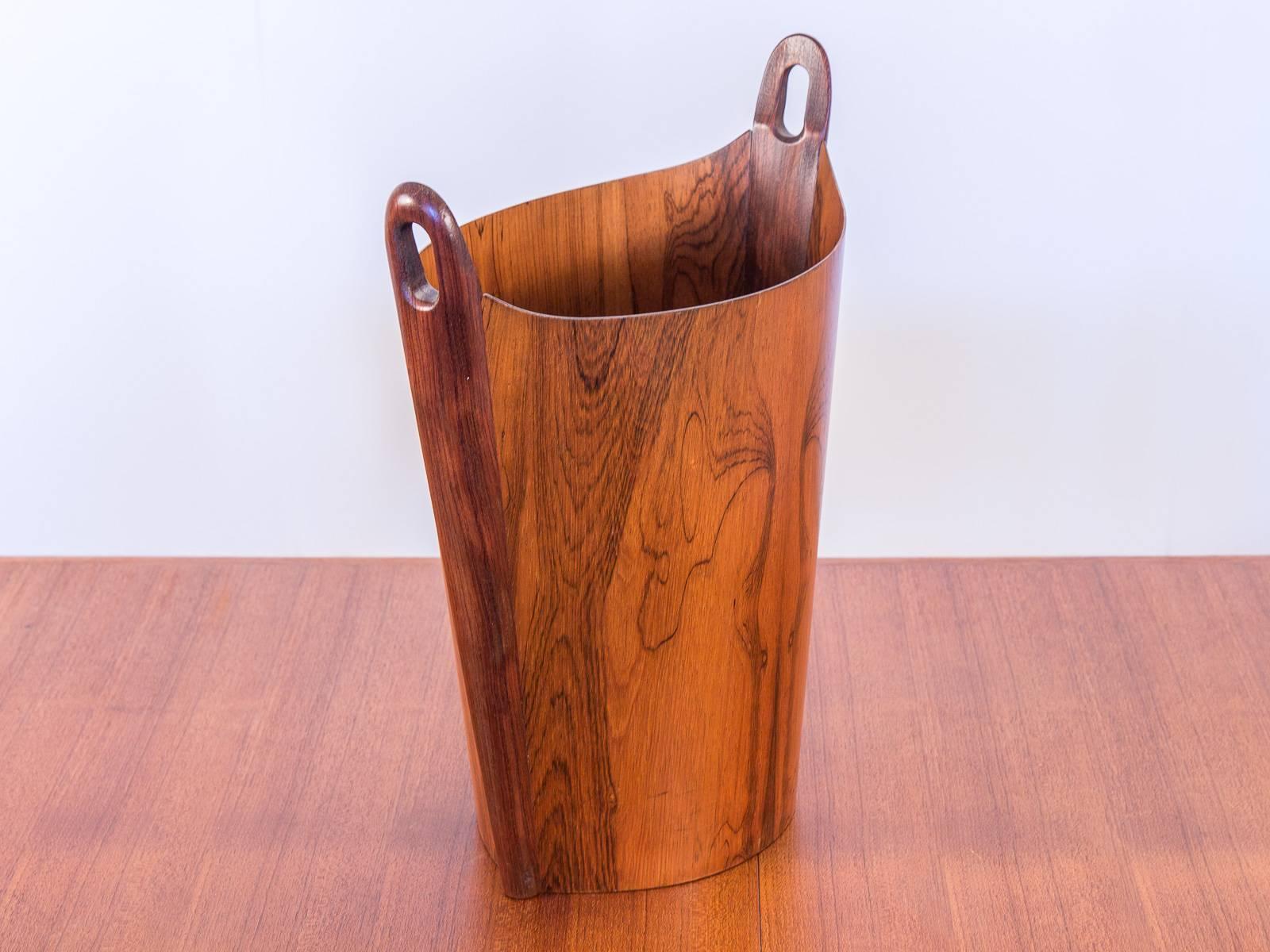 Scandinavian Modern Rosewood Wastebasket for P.S. Heggen