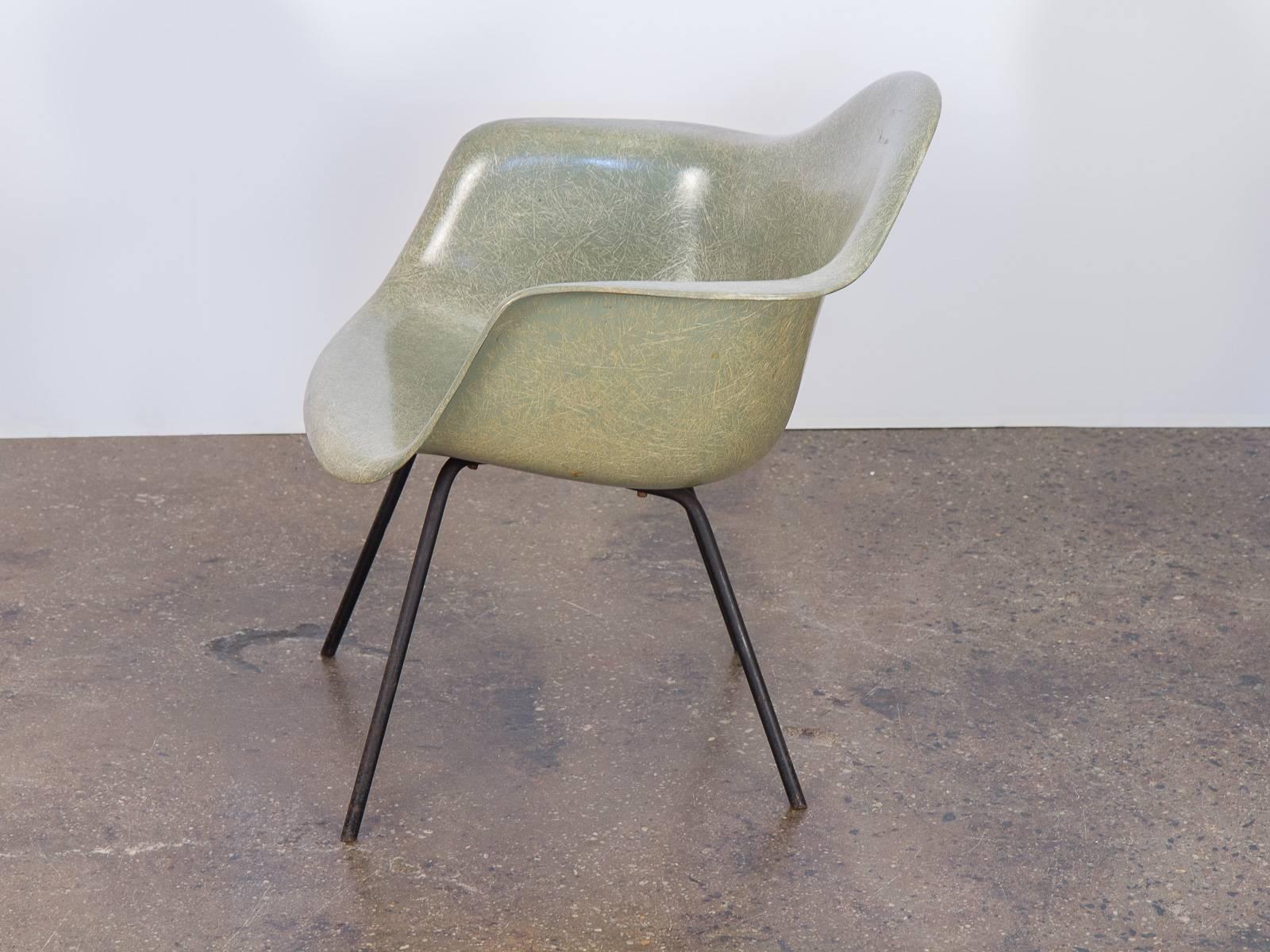 Mid-Century Modern Second Generation Eames Seafoam Armshell Chair