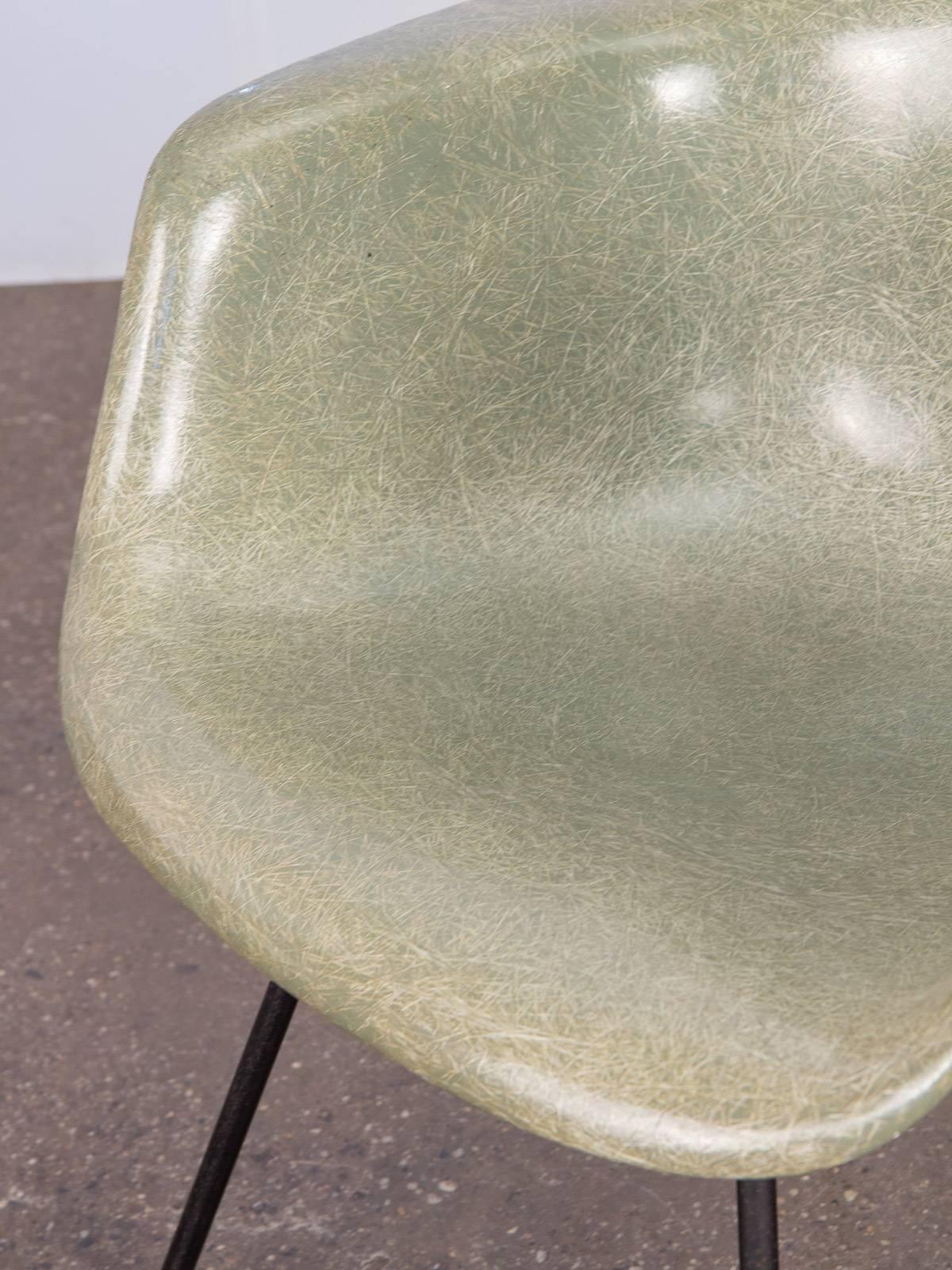 Mid-20th Century Second Generation Eames Seafoam Armshell Chair
