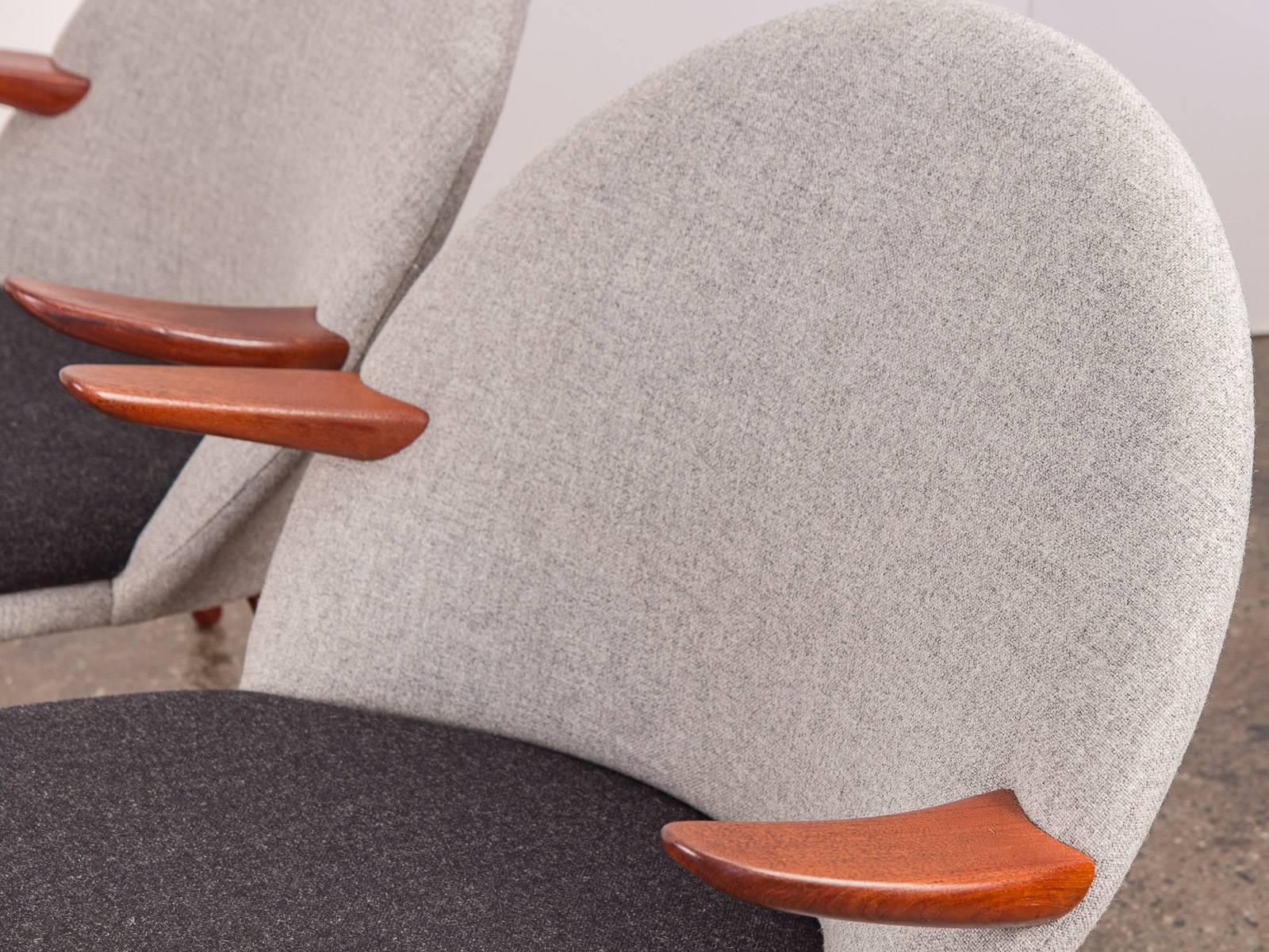 Pair of Kurt Olsen Easy Chairs for Glostrup Mobelfabrik 1