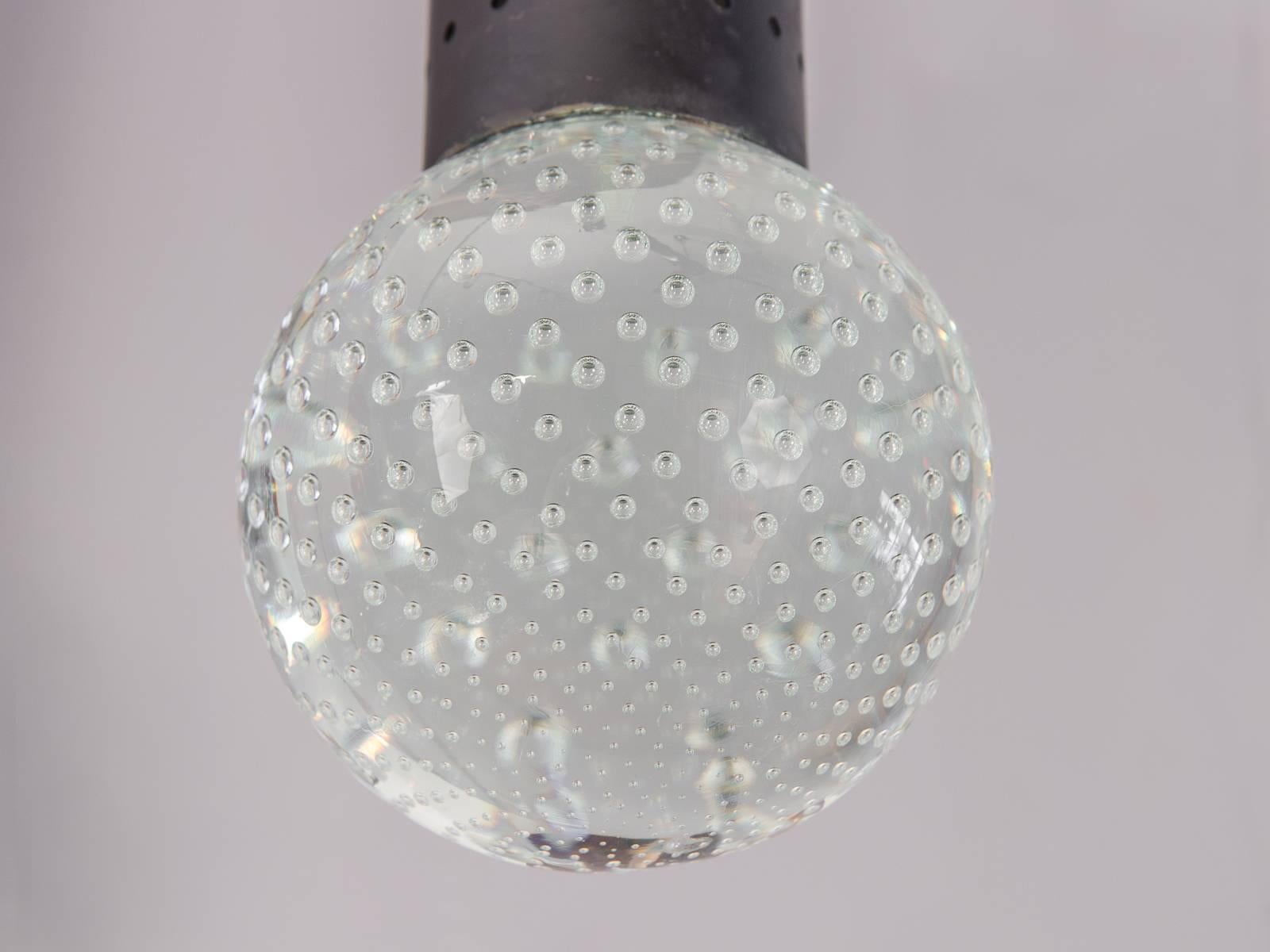 Italian Bubble Pendants by Gino Sarfatti and Archimede Seguso for Lightolier For Sale