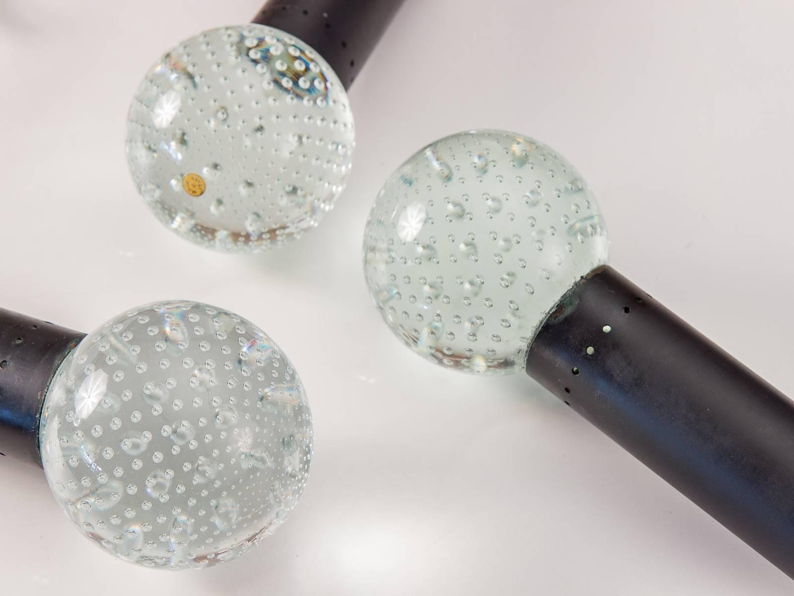 Bubble-Pendelleuchten von Gino Sarfatti und Archimede Seguso für Lightolier im Zustand „Gut“ im Angebot in Brooklyn, NY