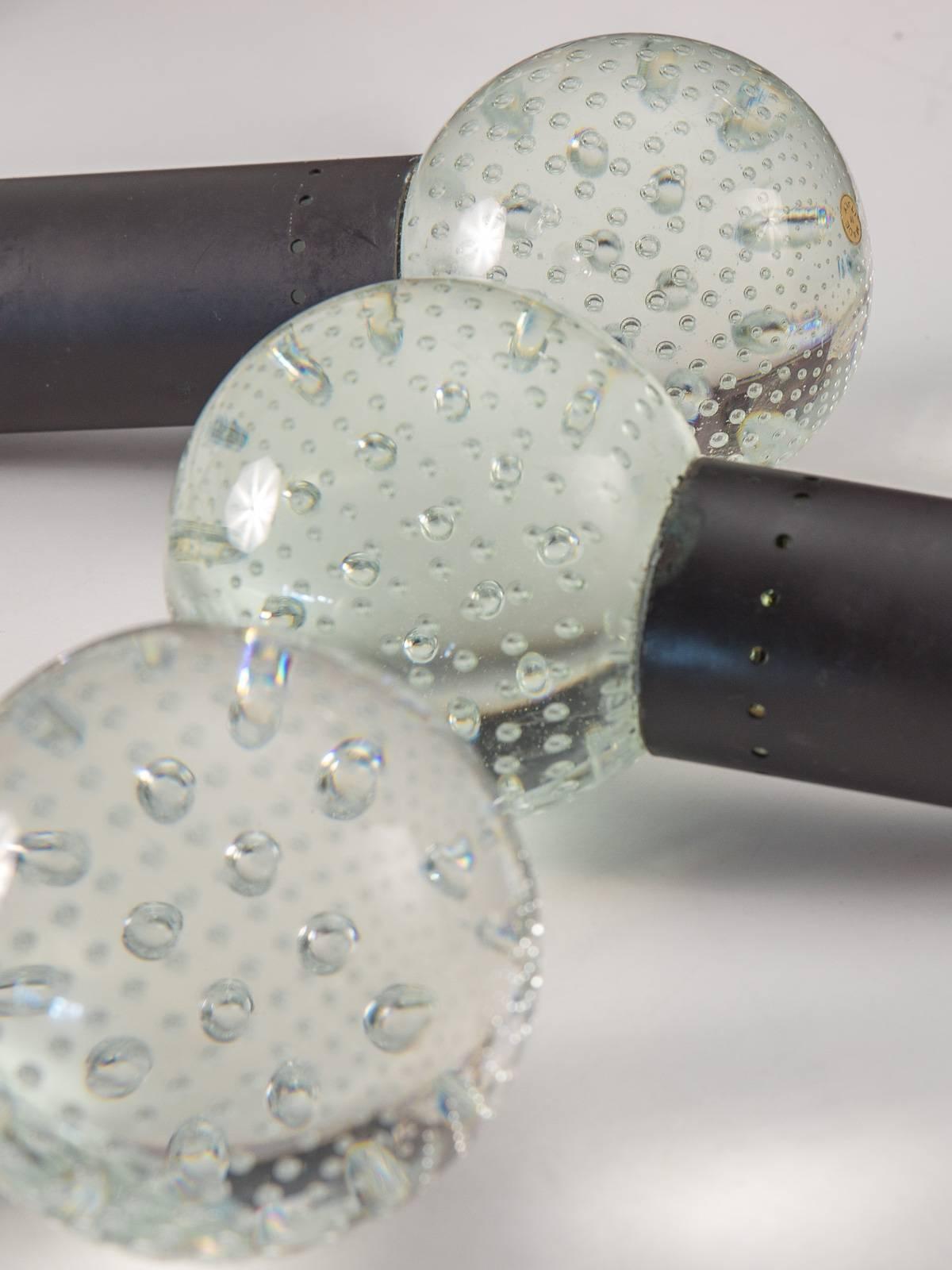 Bubble-Pendelleuchten von Gino Sarfatti und Archimede Seguso für Lightolier (Mitte des 20. Jahrhunderts) im Angebot