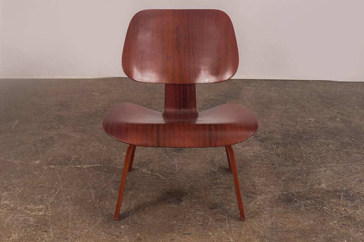 American Rare Eames Pre-Production Rosewood LCW