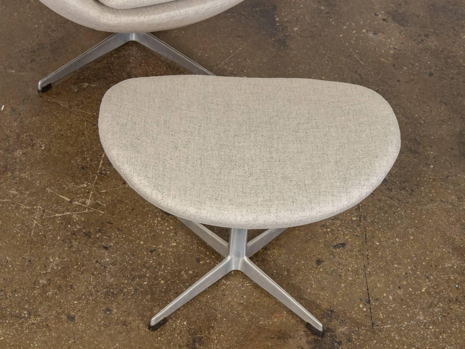 Egg Chair and Footstool by Arne Jacobsen 3