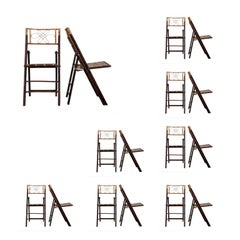 Set of Eight French  Bamboo Chairs