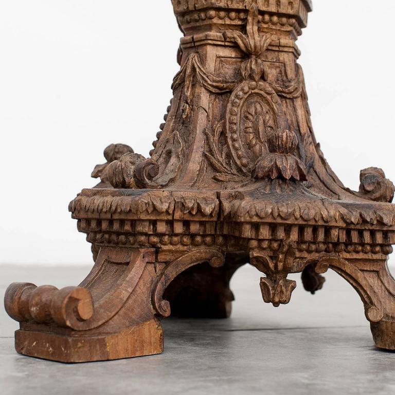 18th Century Portuguese Candle Stick Barroque For Sale at 1stdibs