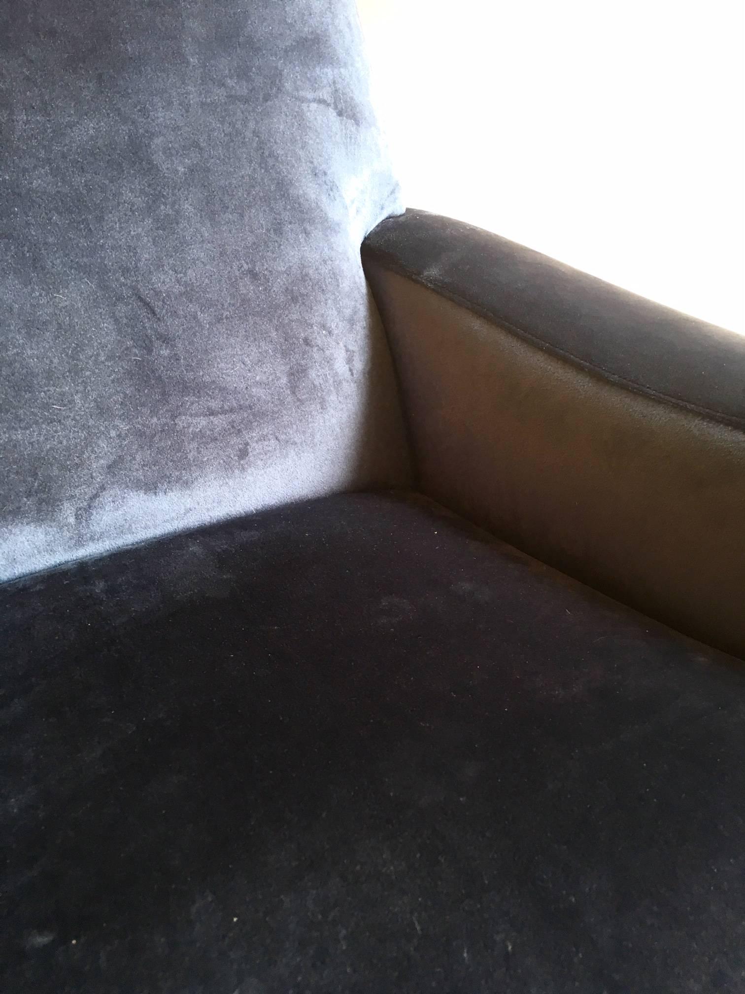 Chrome Italian Pair of Lounge Chairs Marco Zanuso Style