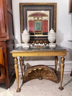 19th Century Swedish Gustavian Giltwood Console Attributed to Jonas Frisk.