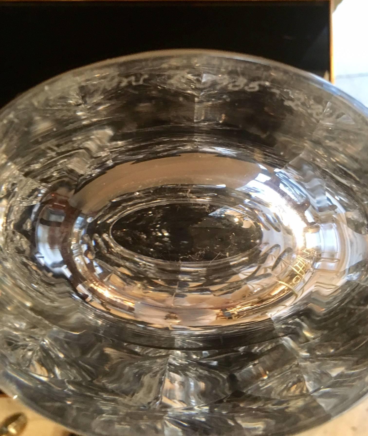 Faceted Glass Vase by Ingeborg Lundin for Orrefors